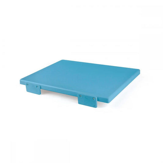 Tagliere polietilene con fermi blu cm 50x30x2h