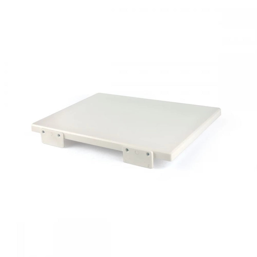 Tagliere polietilene con fermi bianco cm 60x40x2h