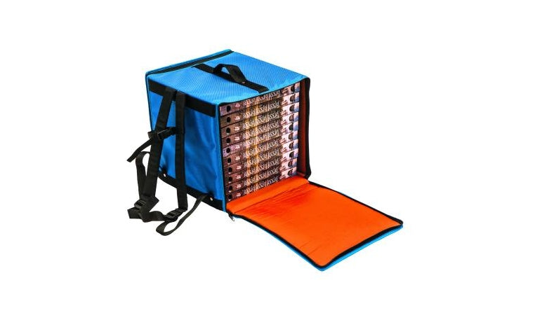Thermal backpack for 10 pizzas 33cm