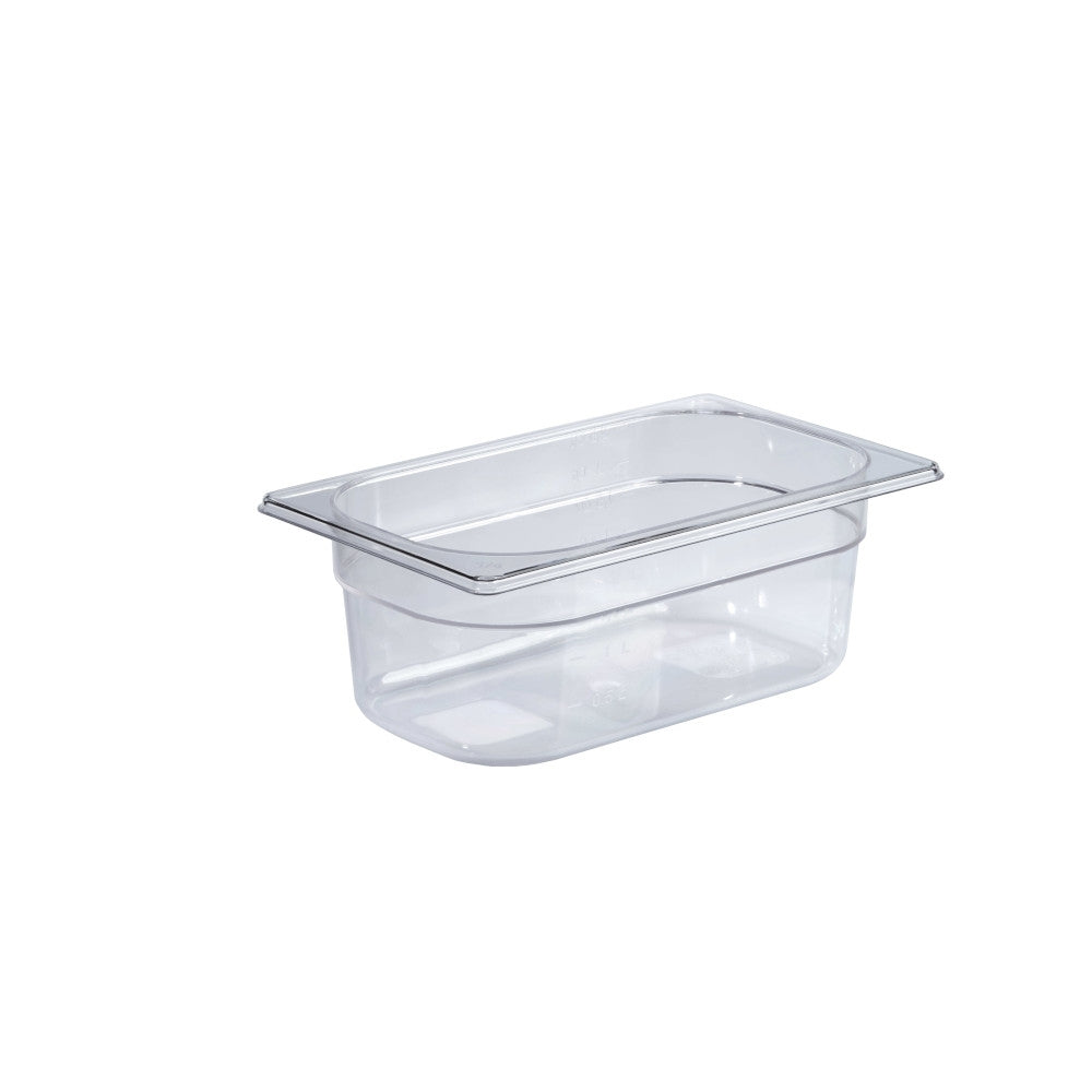 Bacinella gn 1/4 policarbonato cm 26,5x16x15h articoli policarbonato