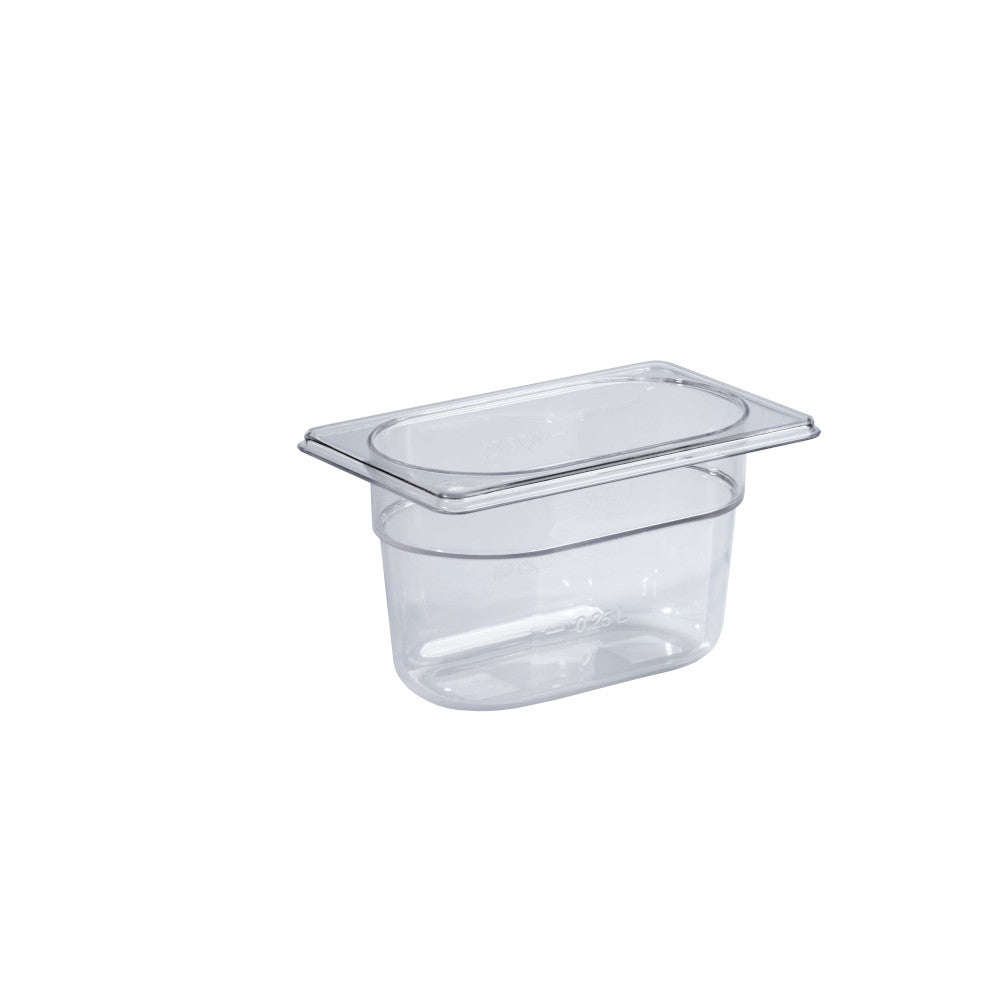 Bacinella gn 1/9 policarbonato cm 17,6x10,8x6,5h articoli policarbonato