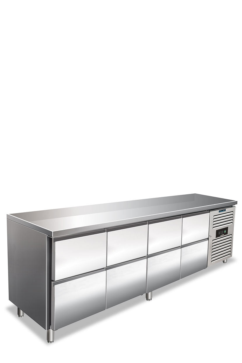 Tavolo refrigerato professionale Klimaitalia CXF 4180 TN - (8 x 1/2)