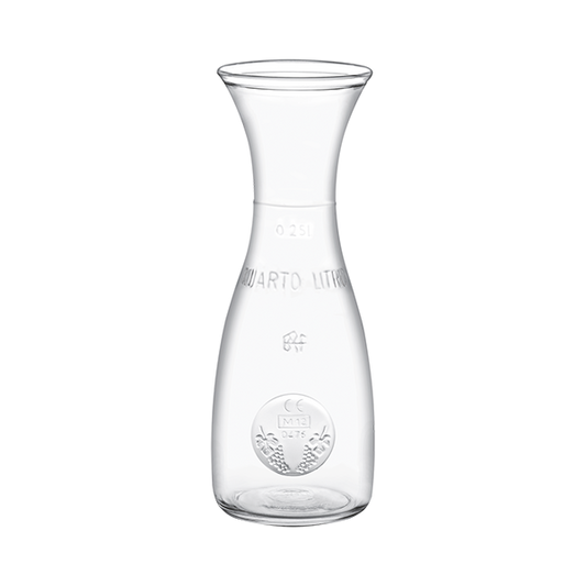 Caraffa misura 25 cl in vetro professionale