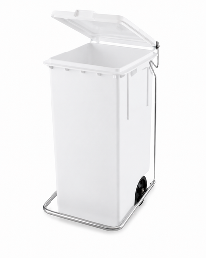 Complete white bin 46x42x70 cm 80 lt