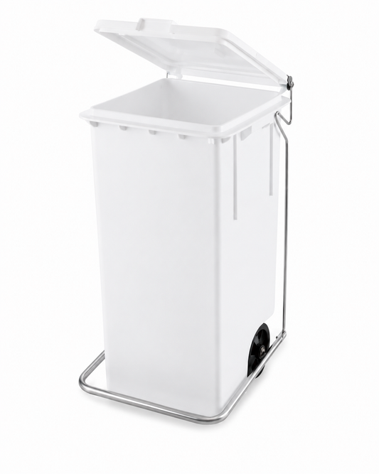 Complete white bin 46x42x70 cm 80 lt