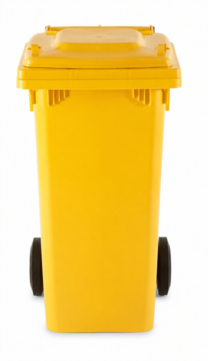 Pattumiera completa giallo cm 48x49x89 lt 120