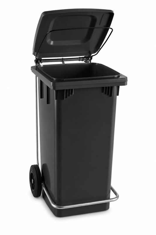 Complete waste bin grey cm 48x49x89 lt 120