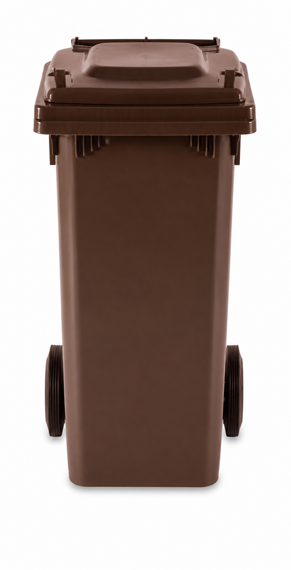 Complete brown litter bin cm 48x49x89 120 lt