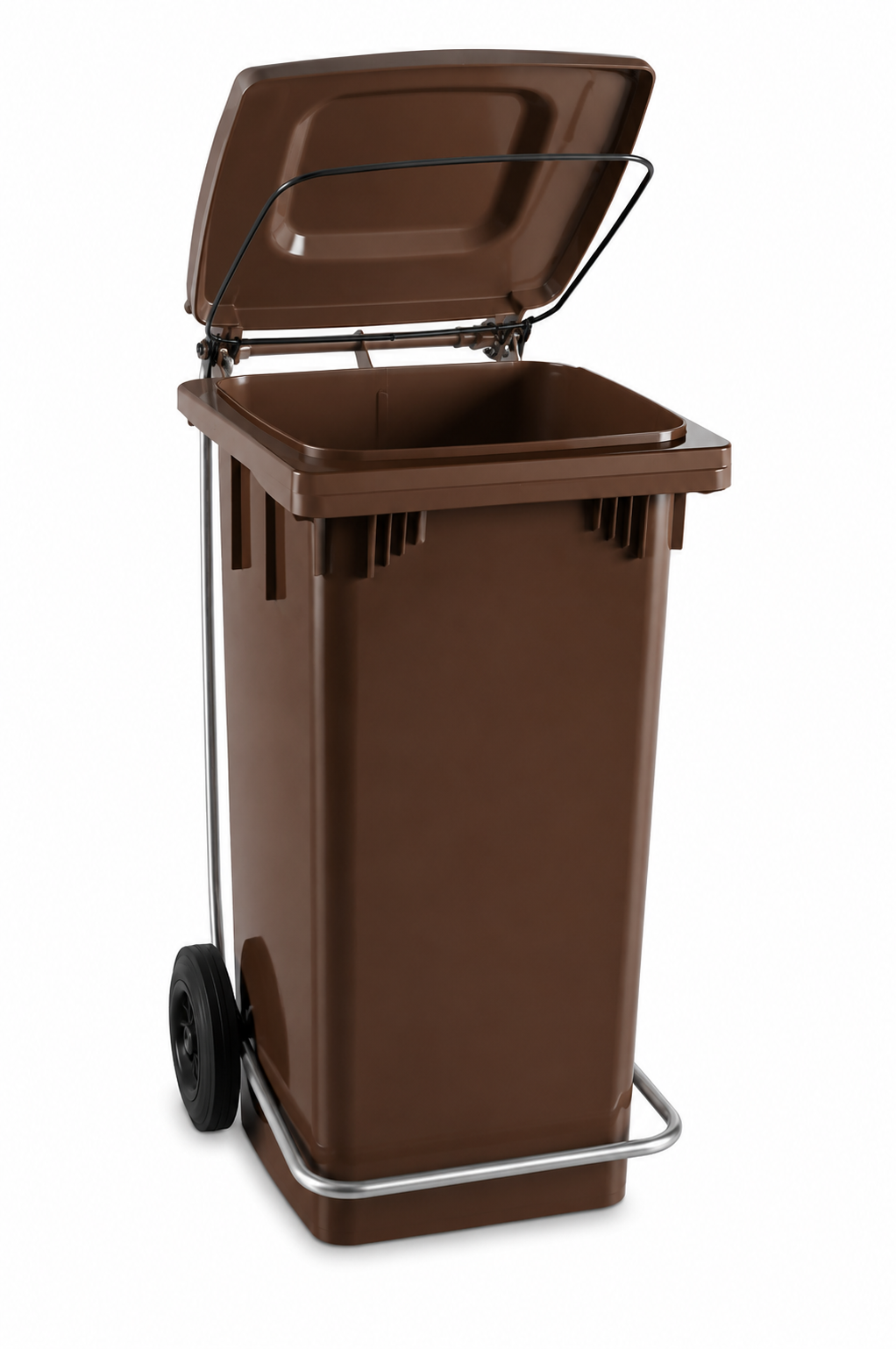 Complete brown litter bin cm 48x49x89 120 lt