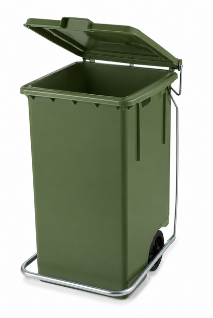 Pattumiera completa verde cm 46x42x70 lt 80