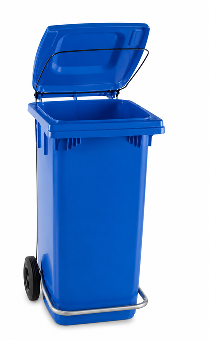 Pattumiera completa blu cm 48x49x89 lt 120