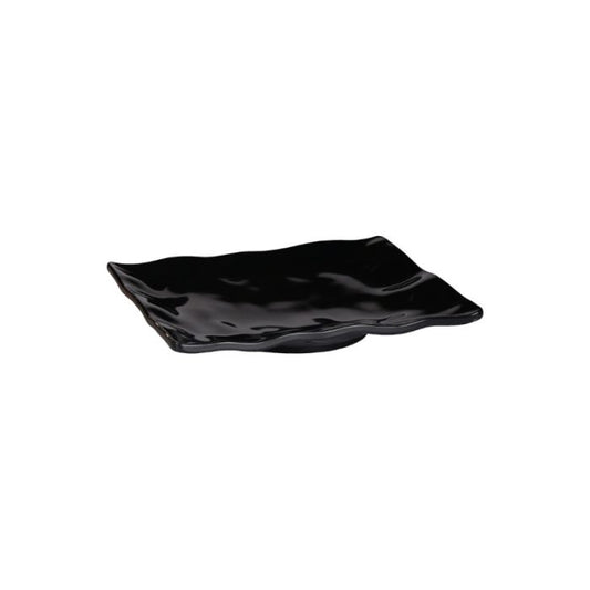 Efay piatto ondulato nero kang cm 44x34