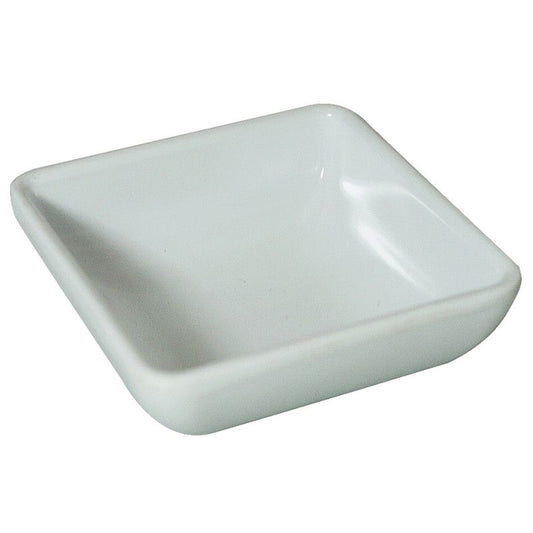Efay square bowl, ivory, oriental sauces, 7 cm