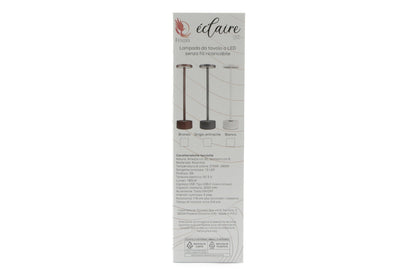 Eclaire lite lampada tavola antracite cm 8x30h
