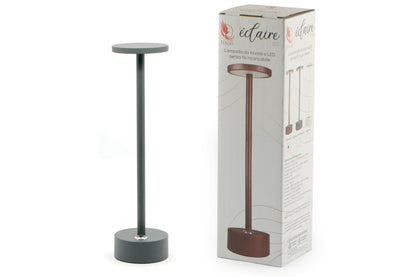 Eclaire lite lampada tavola antracite cm 8x30h