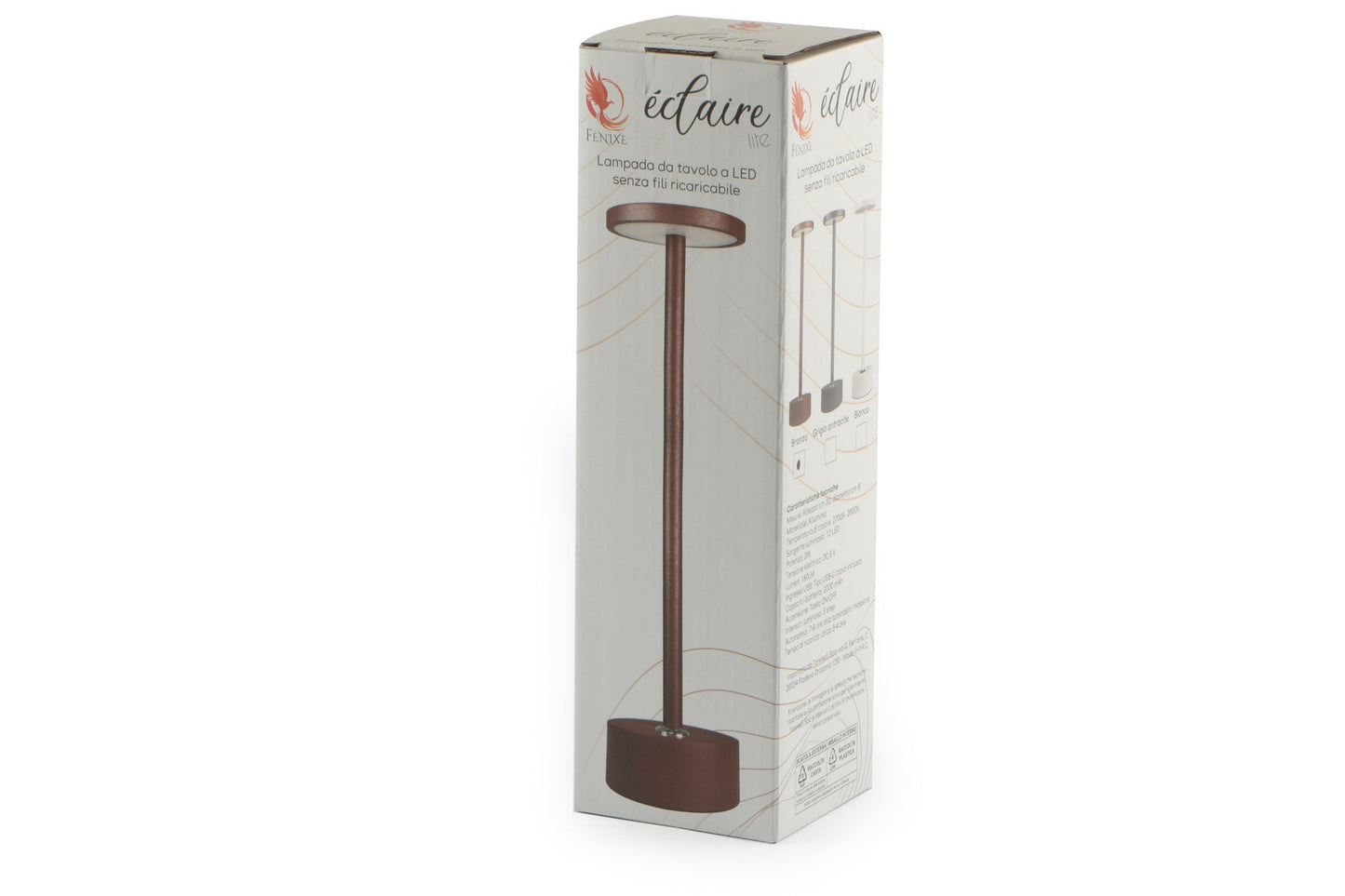 Eclaire lite lampada tavola antracite cm 8x30h