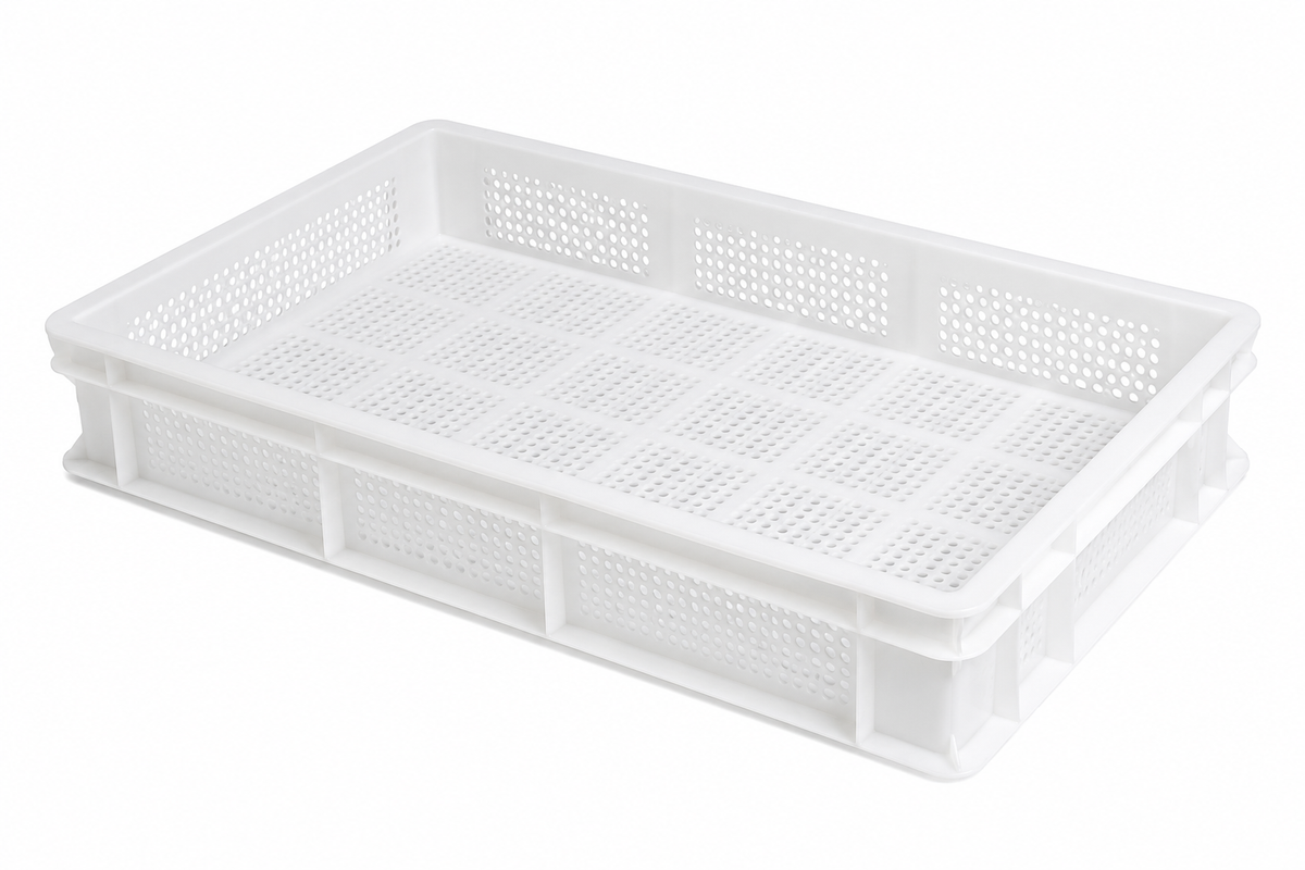 Vaschetta fondo e pareti forate cm 60x40x10h - vaschetta alimentare forata