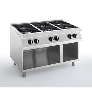 Cucina Gas 6 Fuochi Su Vano A Giorno (Serie 700)