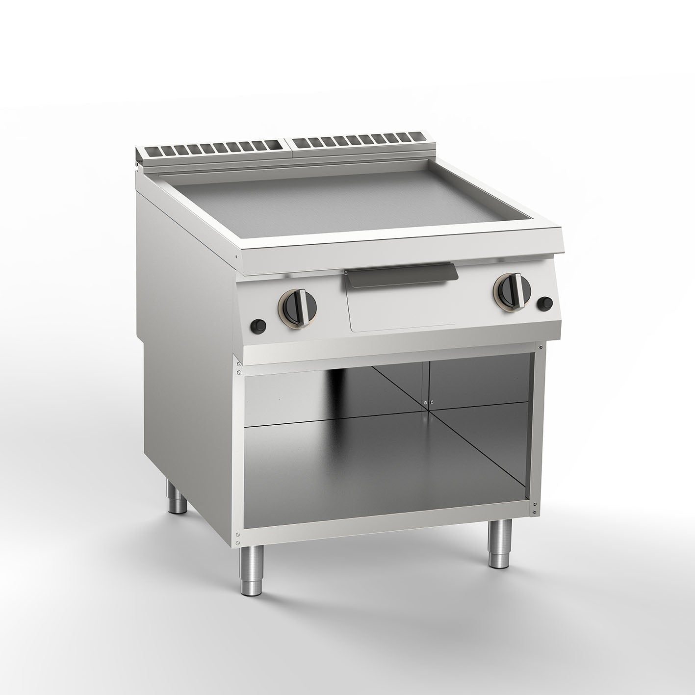 Frytop Gas Fianchi Piastra Liscia (Serie 900)