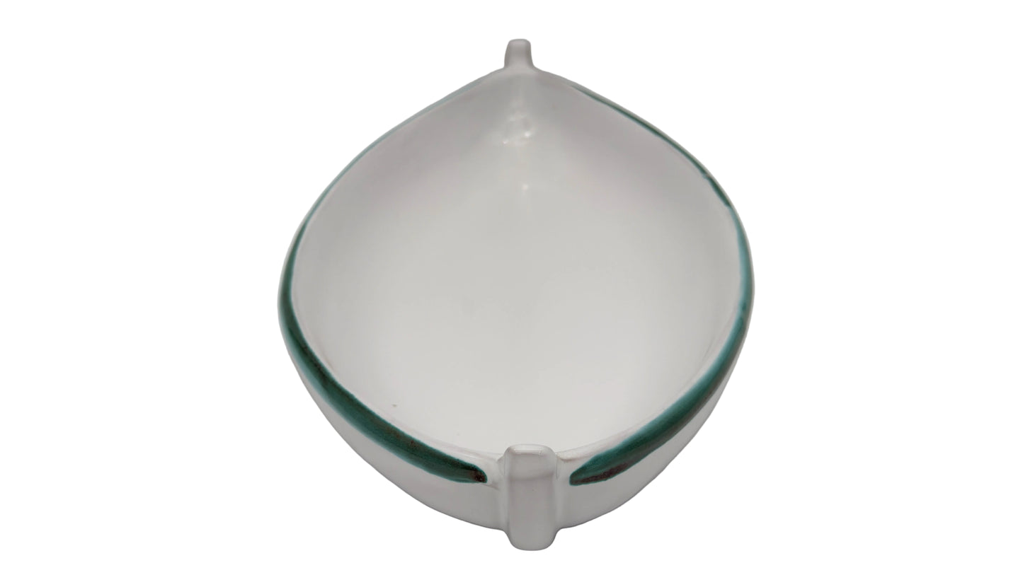 Piatto barca in terracotta linea verde cm 40 piatti