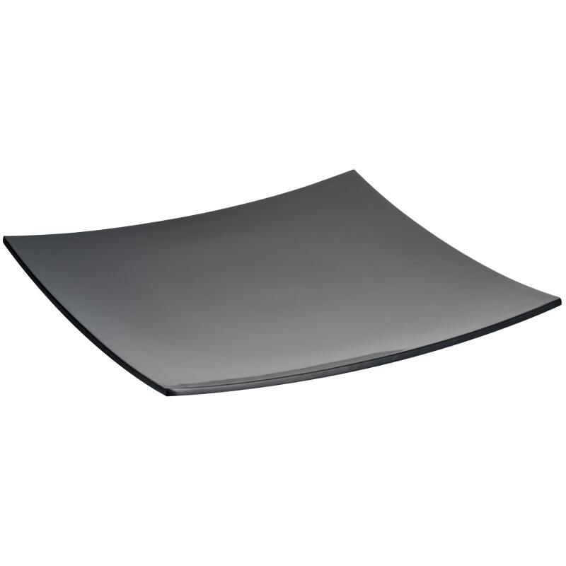 Efay piatto quadrato curvo nero luna cm 35,5x35,5 piatti