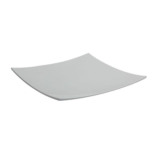 Efay piatto quadrato curvo avorio luna cm 35,5