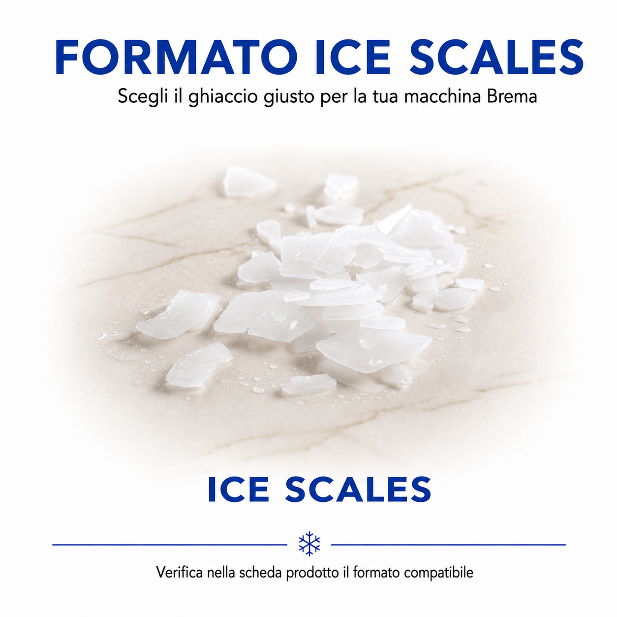 Ice Scales Brema – formato ghiaccio prodotto dalla macchina