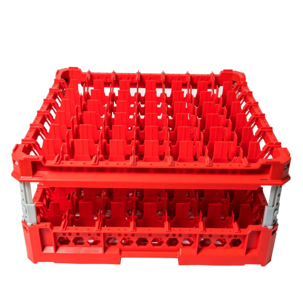 Cesta 49 bicchieri rosso cm 50x50 (h 120/240) articoli