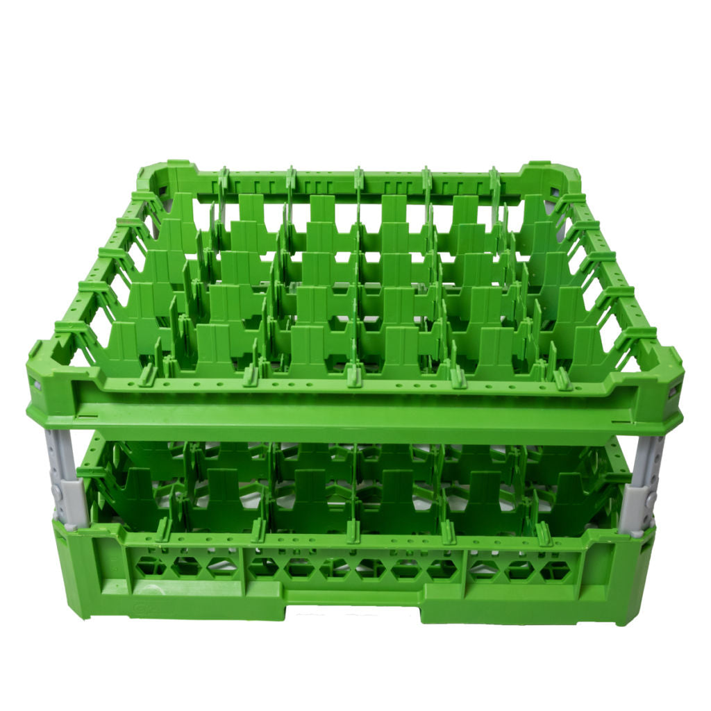Cesta 36 bicchieri verde cm 50x50 (h 120/240) articoli