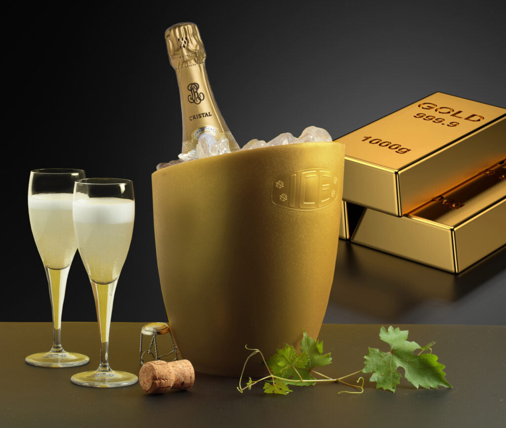 Glacette ice cooler oro ø 19,5x23,5h 3,5 lt articoli