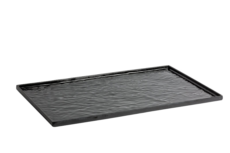 Vassoio rettangolare nero gn 1/1 cm 53x32,5x1,8 vassoi