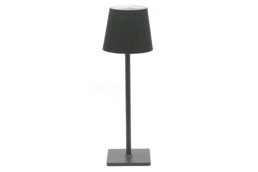 Plisse-lampada tavola led nera cm 10x34h