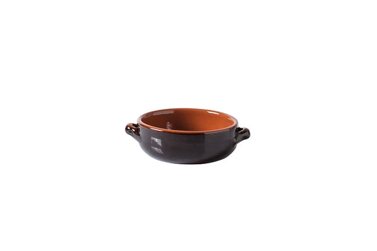 Tegamino in coccio con manici ø 13x5h piatti