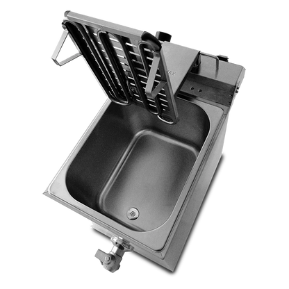 Friggitrice "super pro" con rubinetto 8 lt 3,3kw