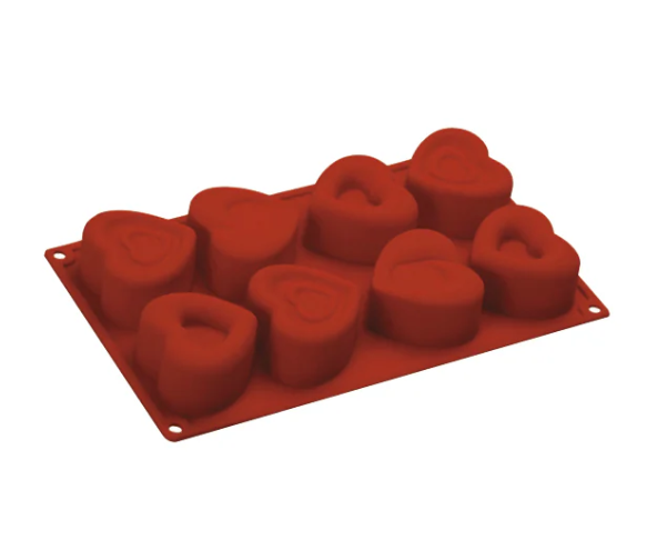 Cuore in silicone mm 60x75x67 h (175x300 mm) articoli silicone