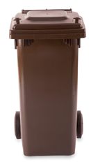 Pattumiera completa marrone cm 48x49x89 lt 120