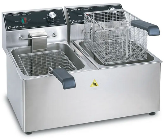 Friggitrice 3250w+3250w cap.8lt termostato ego