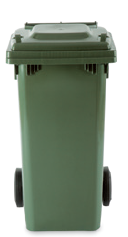 Pattumiera completa verde cm 48x49x89 lt 120