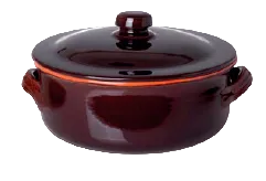Coccio con coperchio ø 21x12,5h 1 lt piatti