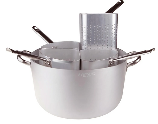 High casserole 2/m aluminum 4 segments ø 40 h 22