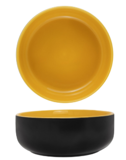 Black/cheddar poke bowl cup Ø 16.5x6h