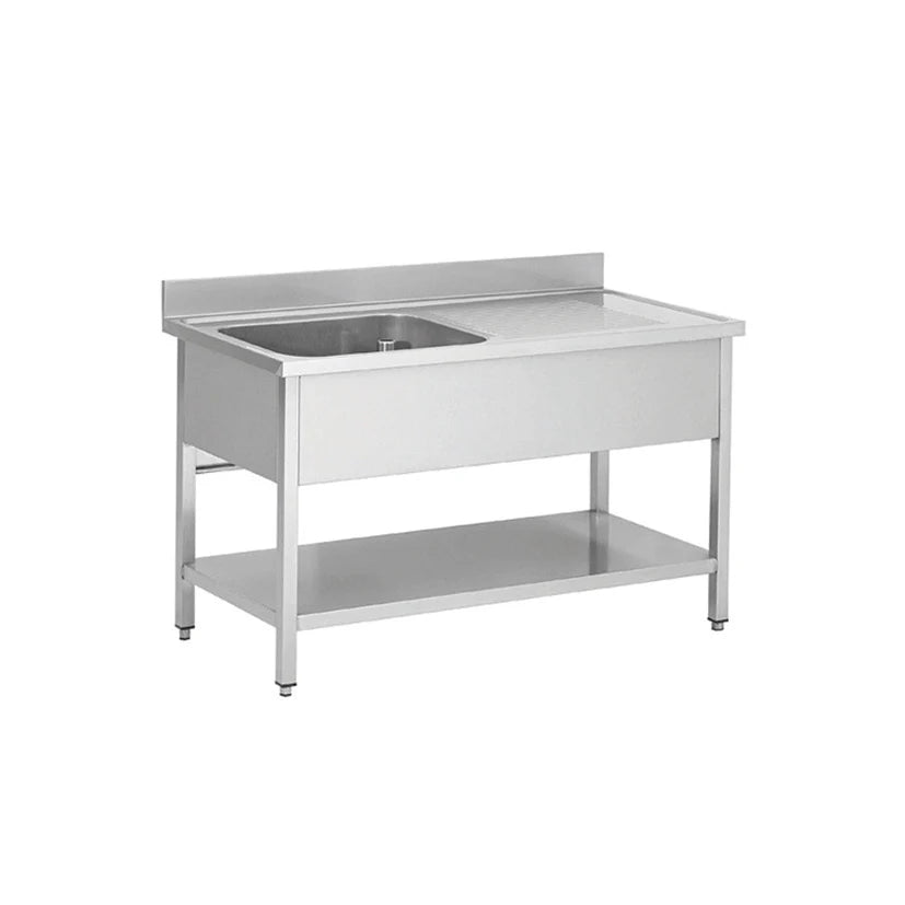 Lavello 1 vasca gocciolatoio destra cm 120x70x95 articoli
