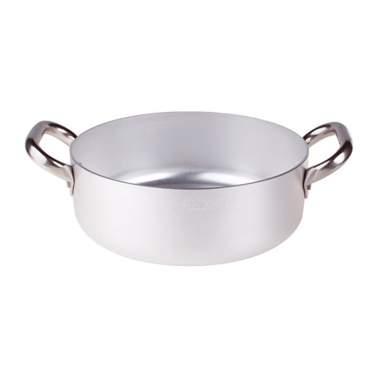 Low casserole dish, aluminum, 2 handles, ø 50 h17