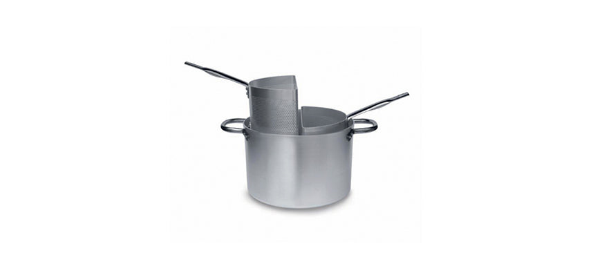 Cuocipasta alto 2 spicchi alluminio Ø cm 32 h 21