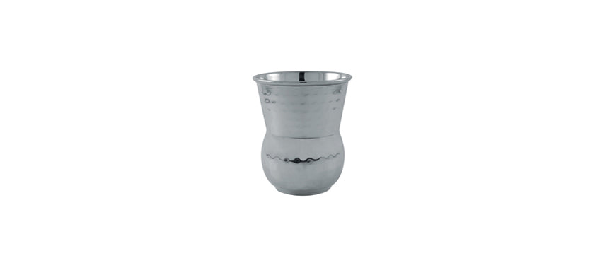 Bicchiere/mug arabico martellato inox cl 40 h 10,5 Ø cm 9