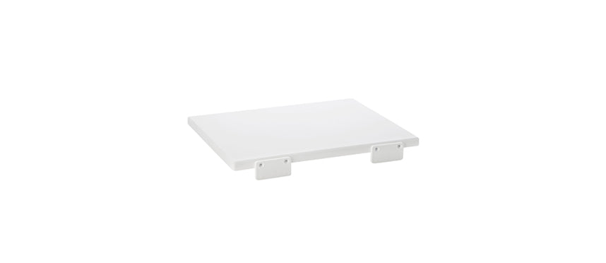 Tagliere cm 50x30 h 2 bianco con battente