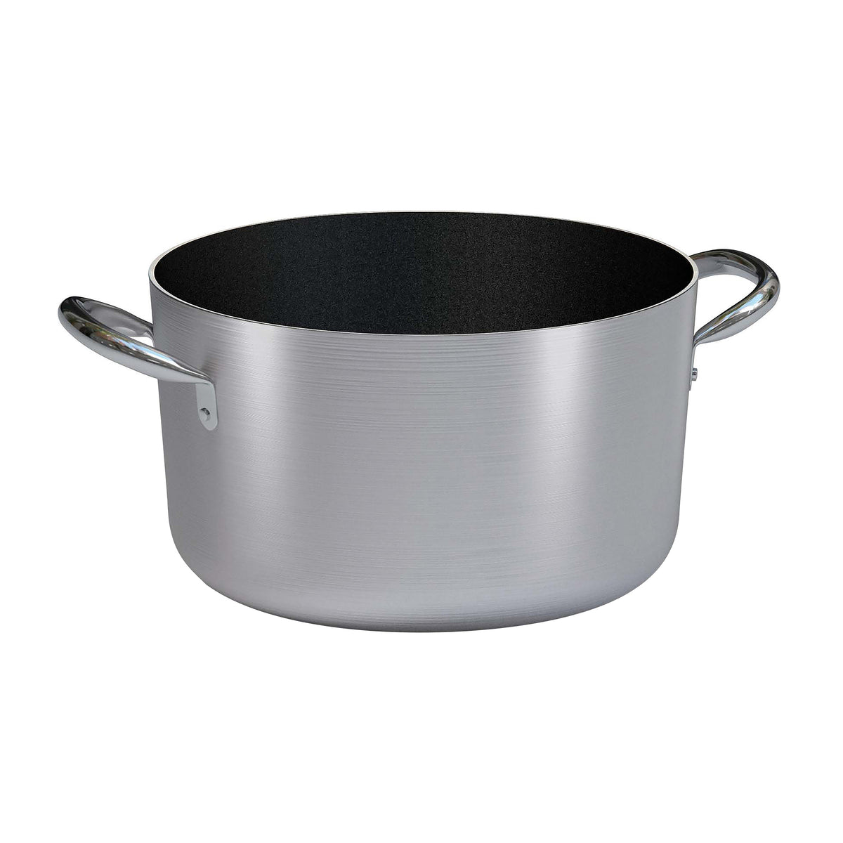 Alluminio casseruola media antiaderente 2 manici h 11,5 lt 3,2 Ø cm 20 fondo Ø cm 14,5