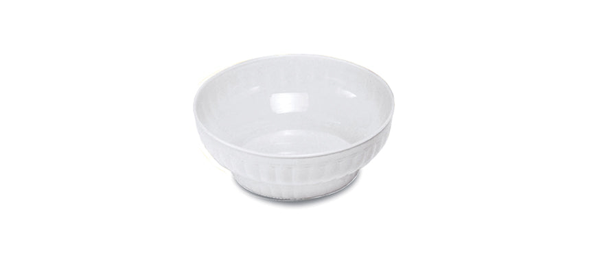 Insalatiera costolata plastica bianca Ø cm 30 h 10,5