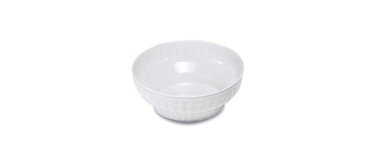 Insalatiera costolata plastica bianca Ø cm 28 h 10