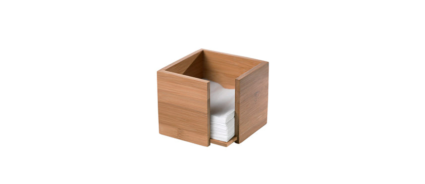 Portatovaglioli bamboo cm 13,5x13,5 h 10